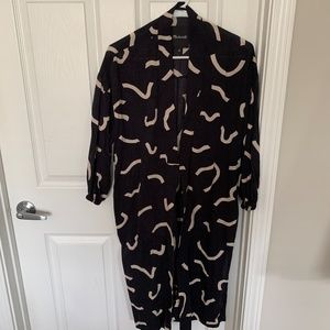 Madewell Robe Jacket in Bold Squiggles